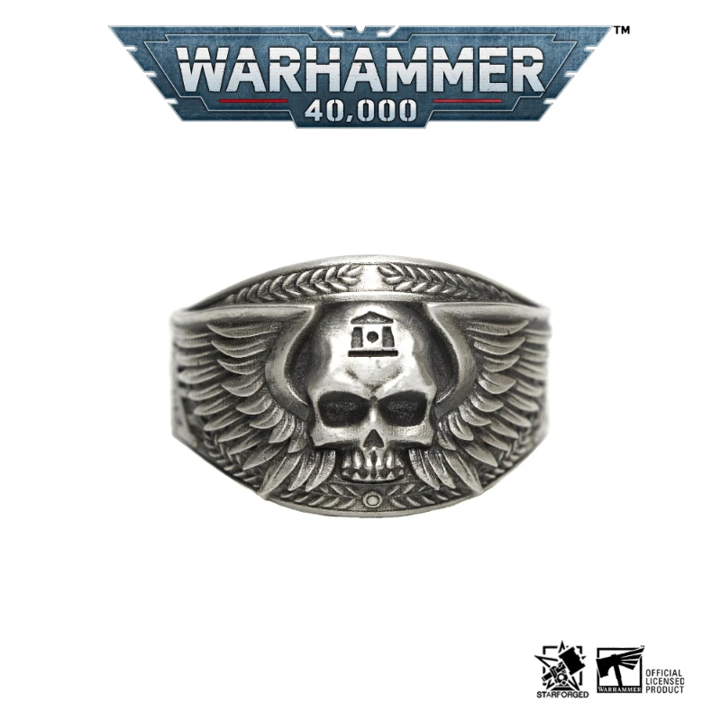 StarForged Star Casting Warhammer 40K Game Peripheral Products Starcraft Army Cardian Glory Guard Ring Silver Ring