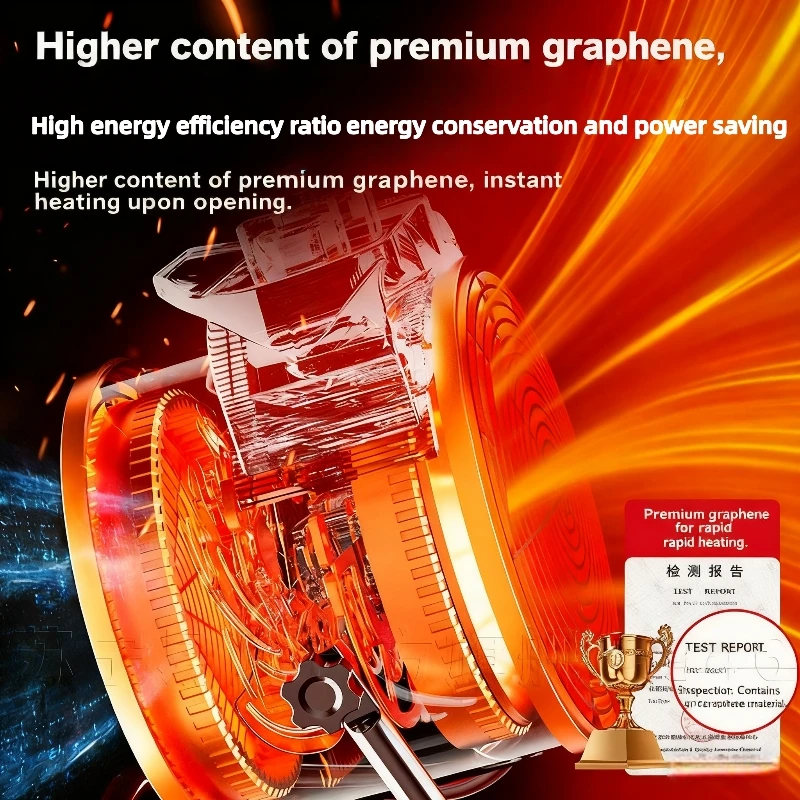 سخان كهربائي محمول منفاخ الهواء الساخن 2000 واط قابل للتعديل مروحة مشعاع سخان لمكتب غرفة المنزل دفئا انخفاض استهلاك الطاقة