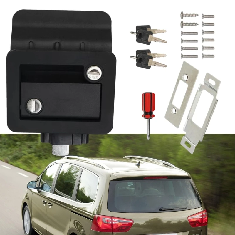 Campers Door Latches With Built In Motorhomes Lock Replacement for Cargo Haulers, Includes Keys & Hardware GTWS