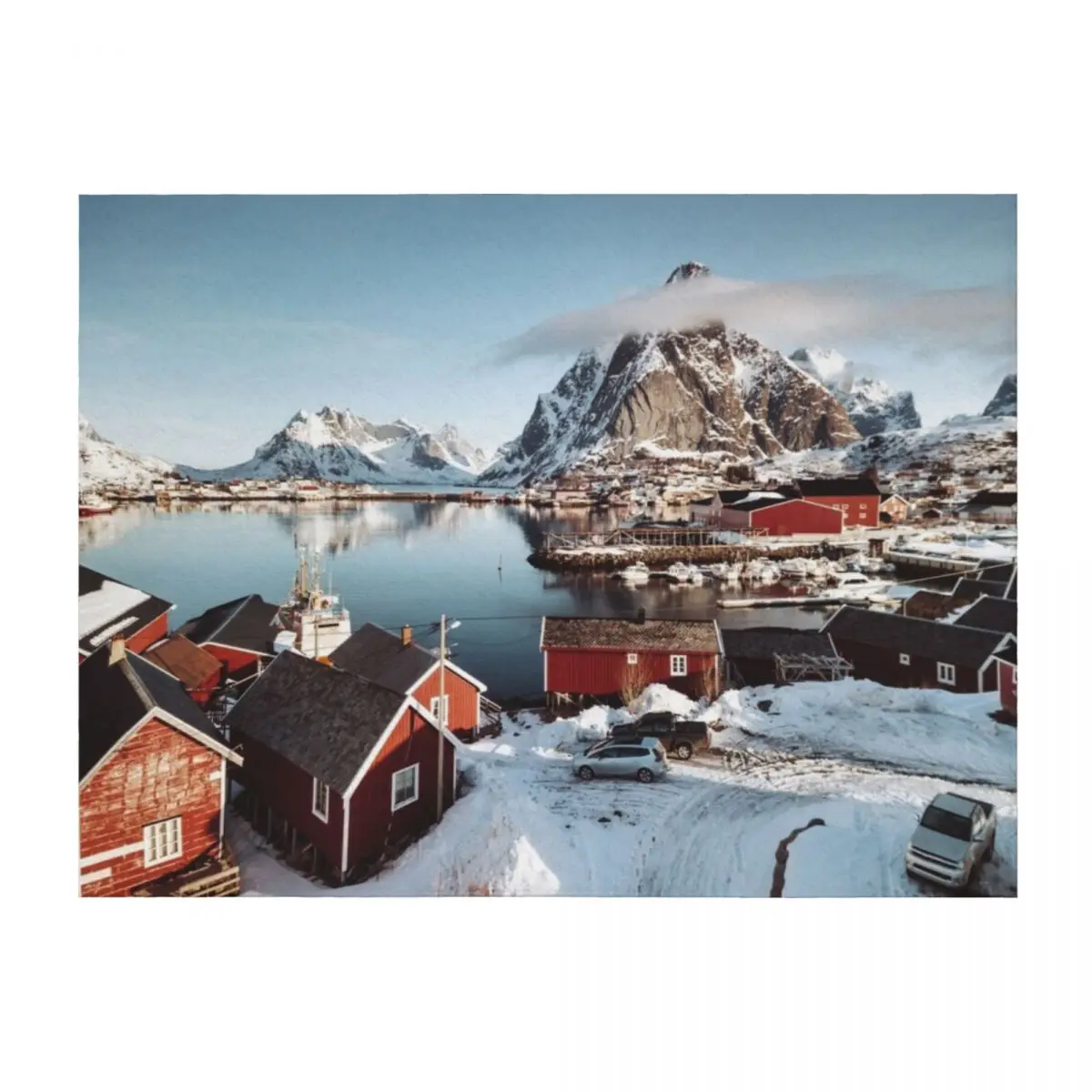 

reine at lofoten Throw Blanket Hair warm for winter decorative Thermal Blankets