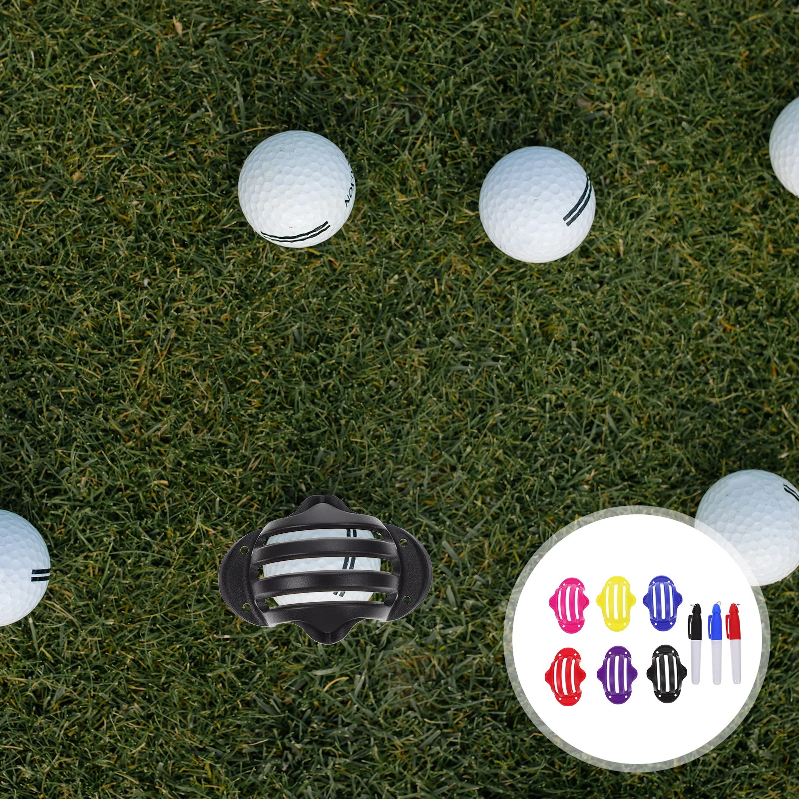

Golf Ball Liner Marker Drawing Tool ABS Mini Lightweight Portable Golf Training Equipment Set Golfs Scriber Template Mold