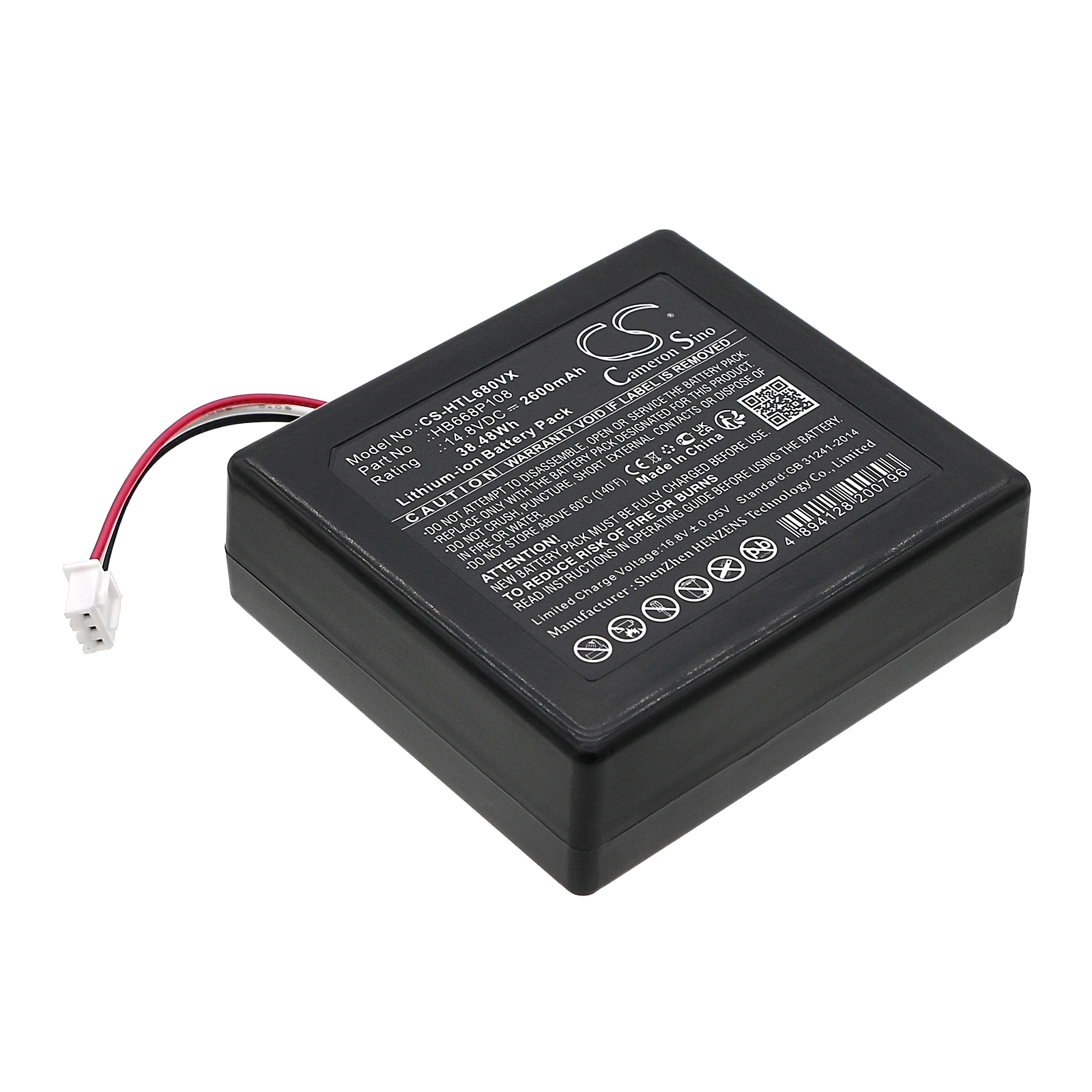 

Сменный аккумулятор CS для HOBOT Legee 668, Legee 669 HB668P108, 2600 мАч/8,48 Втч, вакуум