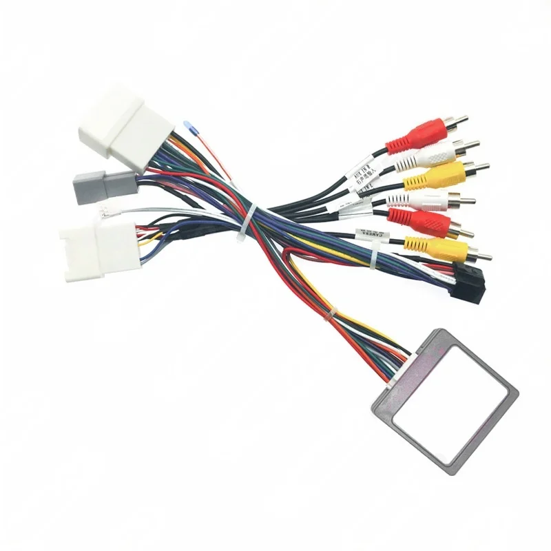 Radio Wiring Harness Adapter CAN Bus Decoder Cable for Mitsubishi Pajero Outlander 2014-2020