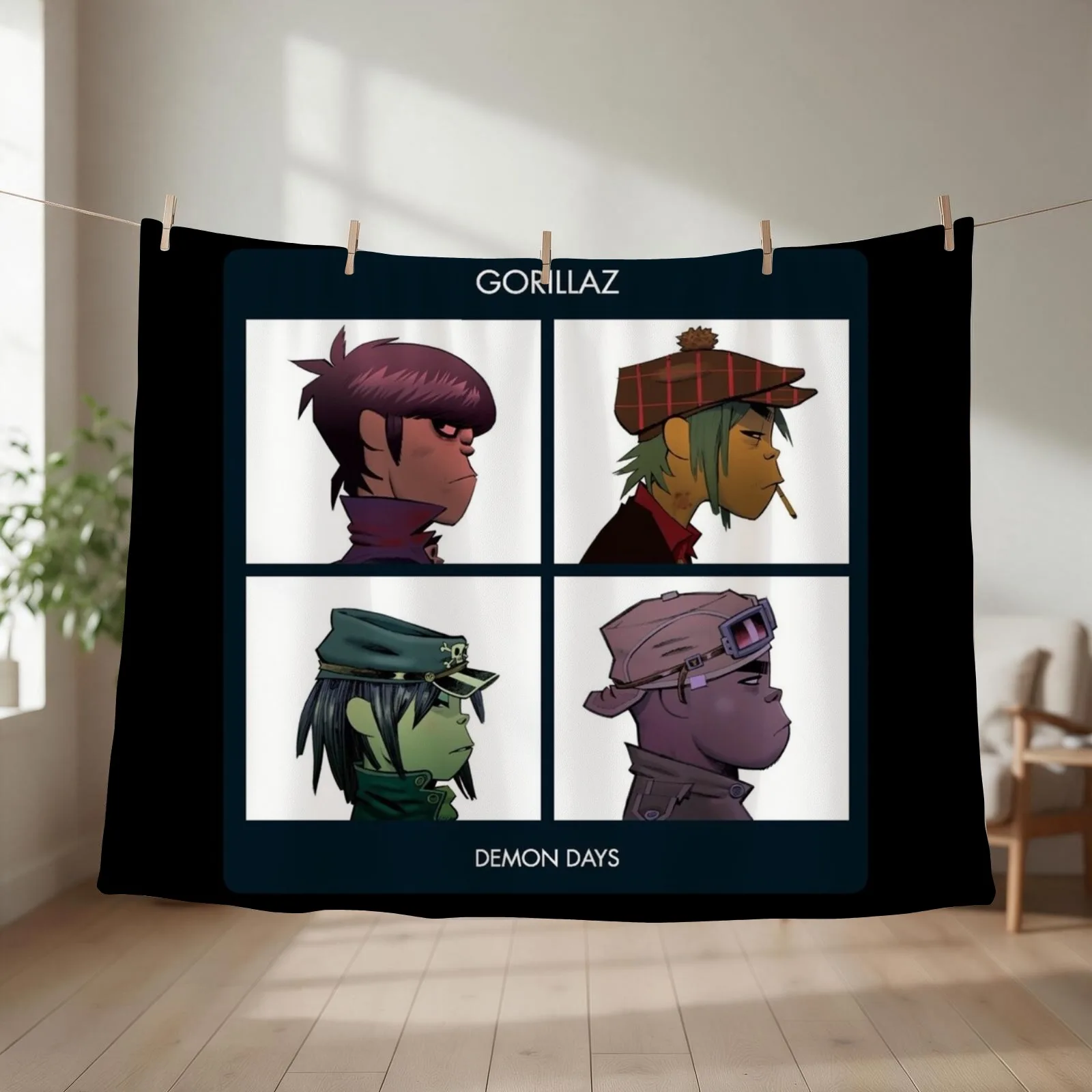 Copy of A road to somewhere vermint gorillaz ,gorillaz gorillaz gorillaz Throw Blanket Luxury Designer Bed covers Warm Blankets