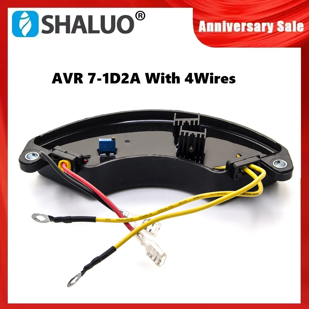 

4 Wires AVR7-1D2A Brushless Generator AVR Automatic Voltage Regulator Stabilizer GTDK GFC7-1D2A For Generator Parts