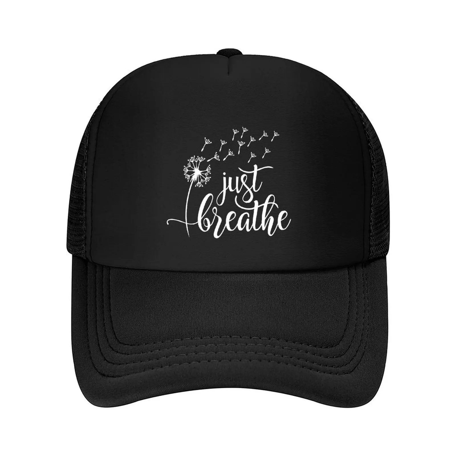 

Just Breathe Shirt, Meditation Shirt, Relax Shirt, Dandelion Relaxing Floral Flower Pos Baseball Cap