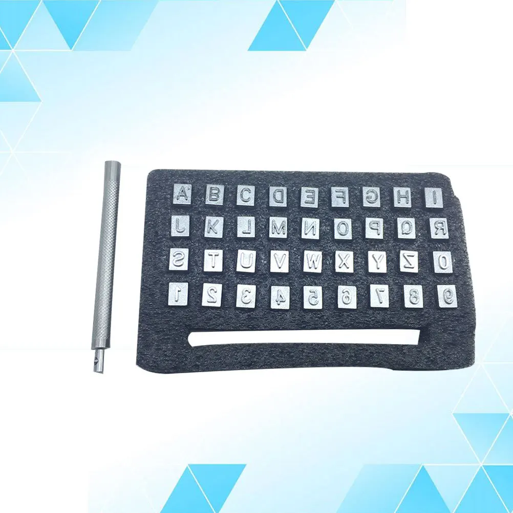

37Pcs Alphabet Letters Punch Set Hardened Steel Alloy Tool for Wood Metal Marking Durable Tempered Craft Stamp