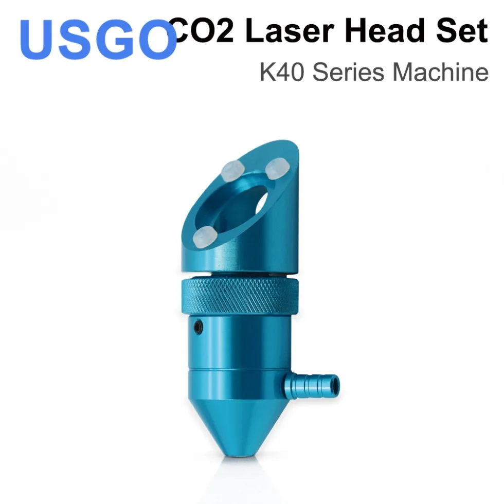 USGO CO2 Laser Head for K40 Series Laser Engraving Cutiing Machine Lens Dia 15/18mm Focal Length 50.8mm Mirror 20mm