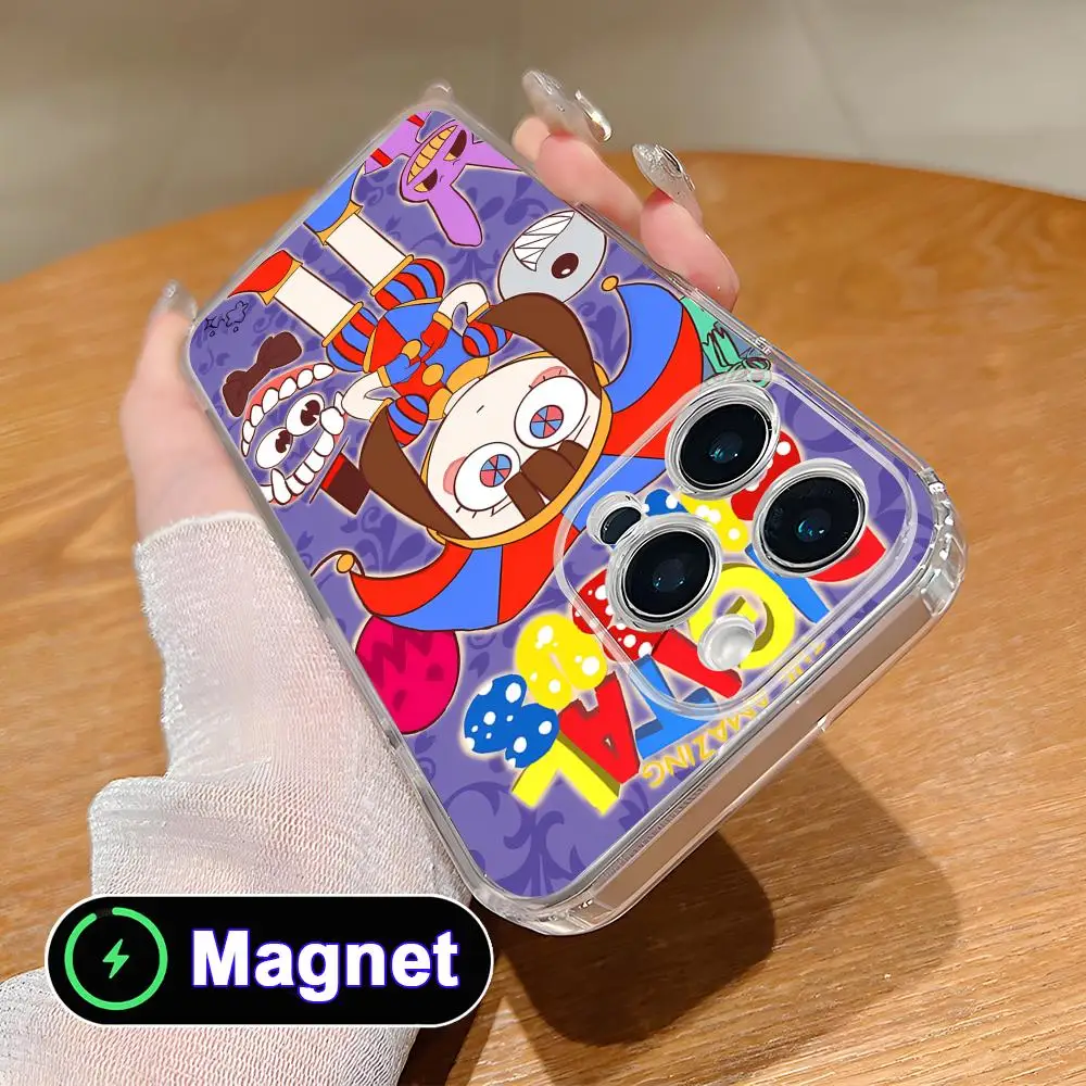 

Amazing C-Circus Phone Case for iPhone 17 16 15 14 13 12 11 Air Pro Max Plus Mini Soft TPU Clear Magsafe Cover