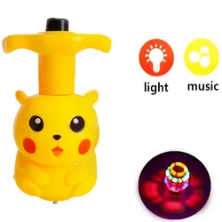 Pokemon Pikachu Gyro Toy with Music Luminous Spinning Top Rotating Party Antistress Gyroscope children's Birthday gifts Toys