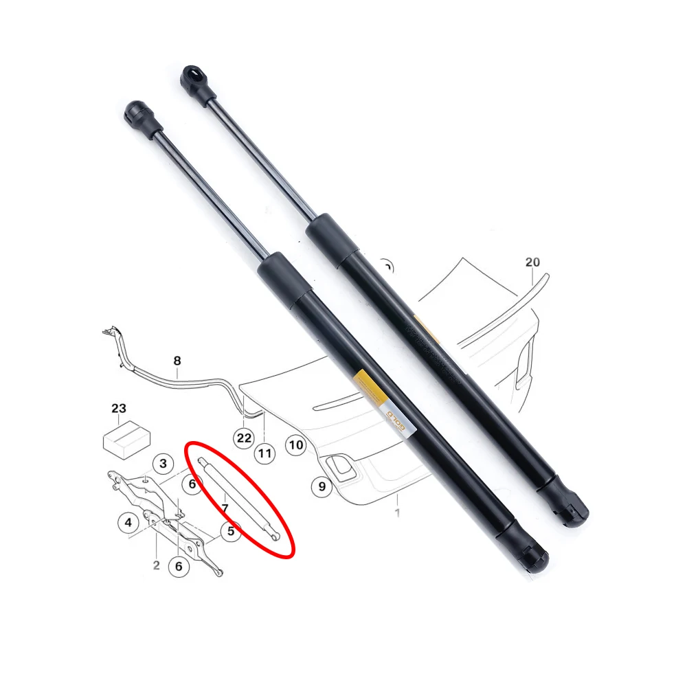 

2pcs Gas Spring of Car Boot For BMW 3 E90 51247060623 51247250308 Tailgate Strut Support Rod Auto Accessories