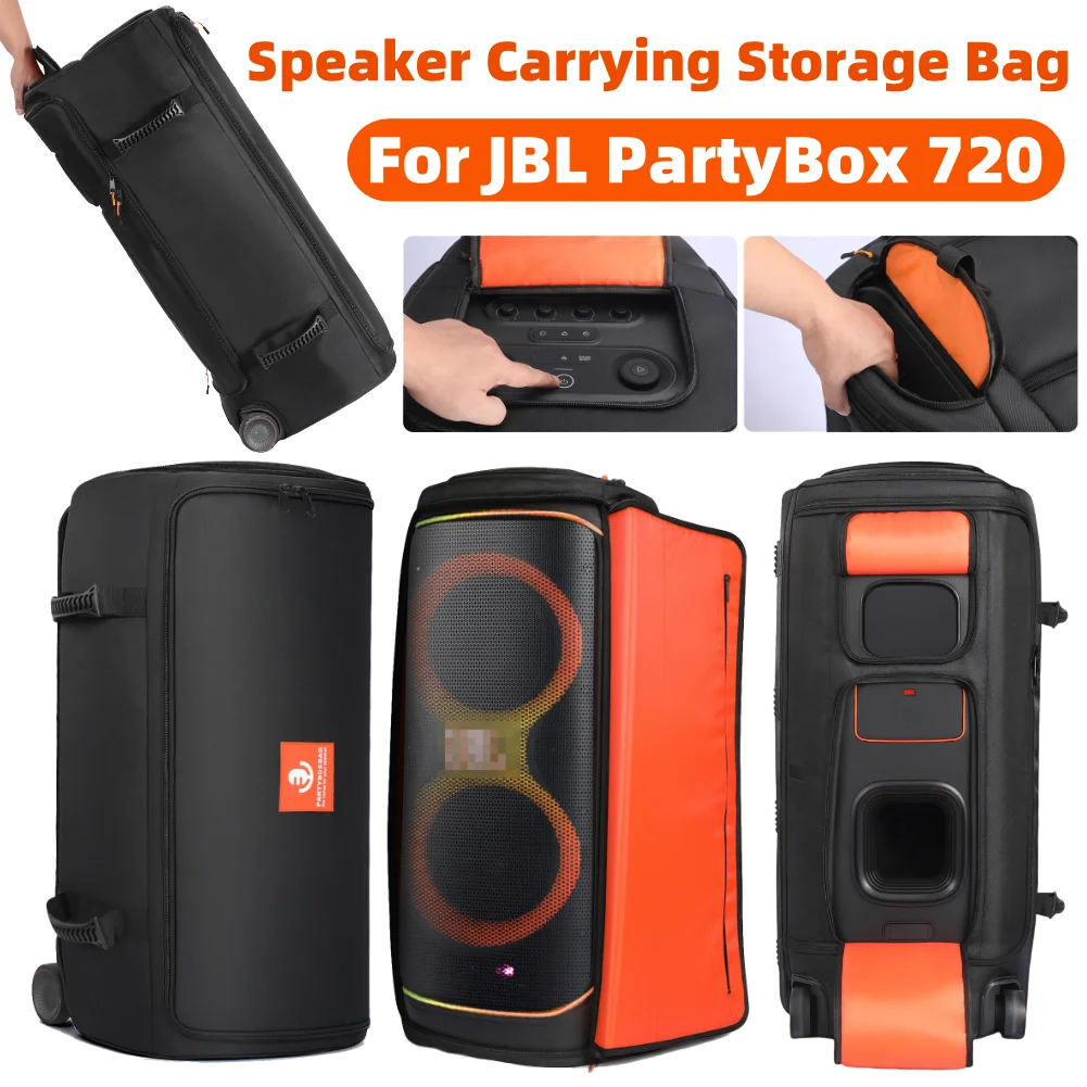 

For JBL PartyBox 720 Storage Bag Waterproof Protective Bags Large Capacity Carrying Case Foldable Dust Cover Speaker Accessories