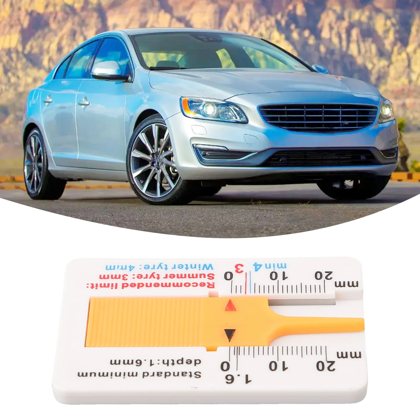 ABS Car Tyre Tire Pocket D Measuring Tire Depth OEM Number Package Contents Car Tyre Part Name Carry Without Taking Up Space
