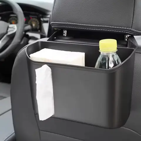 कार ट्रैश कैन पोर्टेबल स्टोरेज मेश पॉकेट ऑटो हैंगिंग होल्डर पानी की बोतलें बैकसीट वाटरप्रूफ ट्रैश कैन बैग बॉक्स ऑर्गनाइज़र 8 best sales कचरा गाड़ी - №3