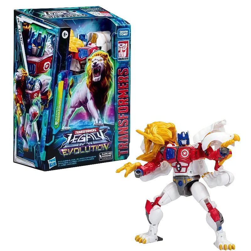 متوفر في المخزون هاسبرو محولات الألعاب الكلاسيكية الأسد الأبيض أوبتيموس برايم محول روبوت عمل نموذج لجسم جمع الهوايات اللعب