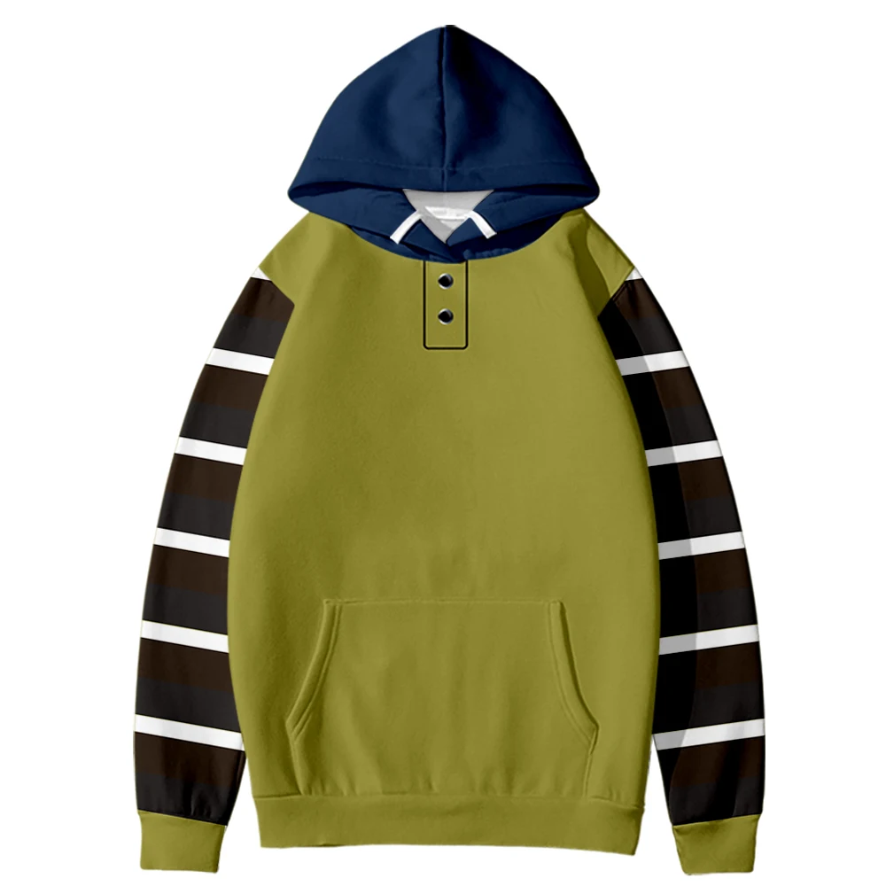 

Men's street style hooded sweatshirt, striped hoodie, autumn and winter collection, comfortable polyester, casual clothing