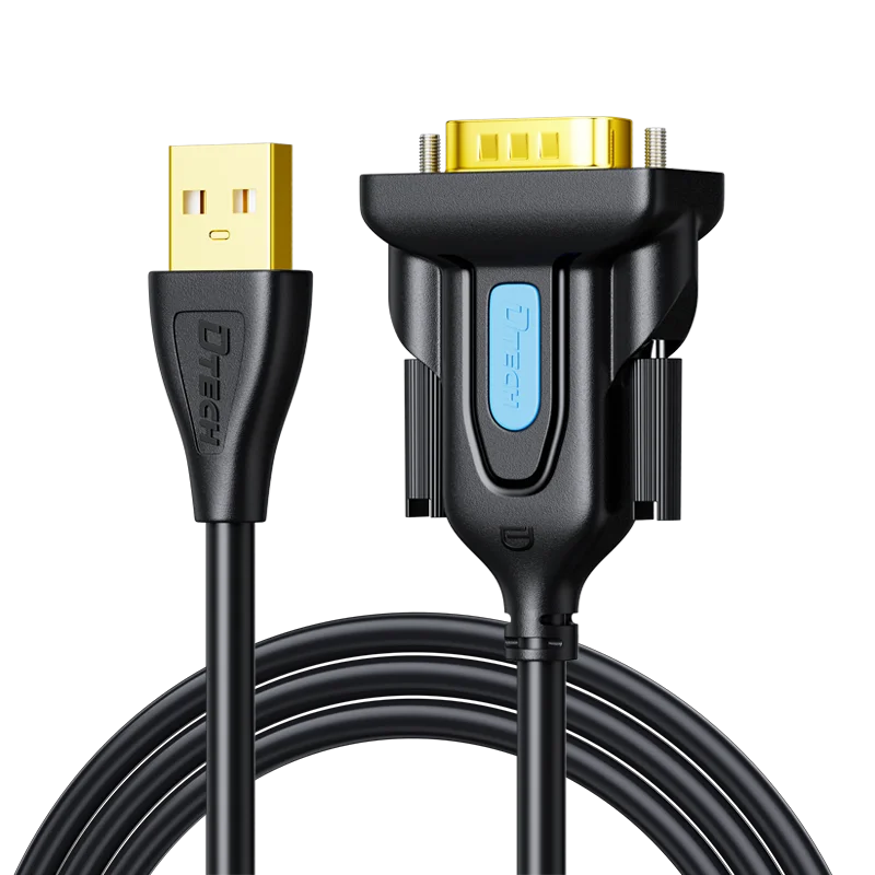 OEMリベットネジ式USB-DB9ピンRS232ケーブル 0.5M～5M 24AWG 8MM DC5V USB-DB9 RS232変換ケーブル PC/ラップトップ用