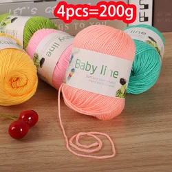 200g Baby Yarn Ball Handmade DIY Weaving Homemade Sweater Crochet Thread Woven Shoes Sweater Hat Scarf Yarn