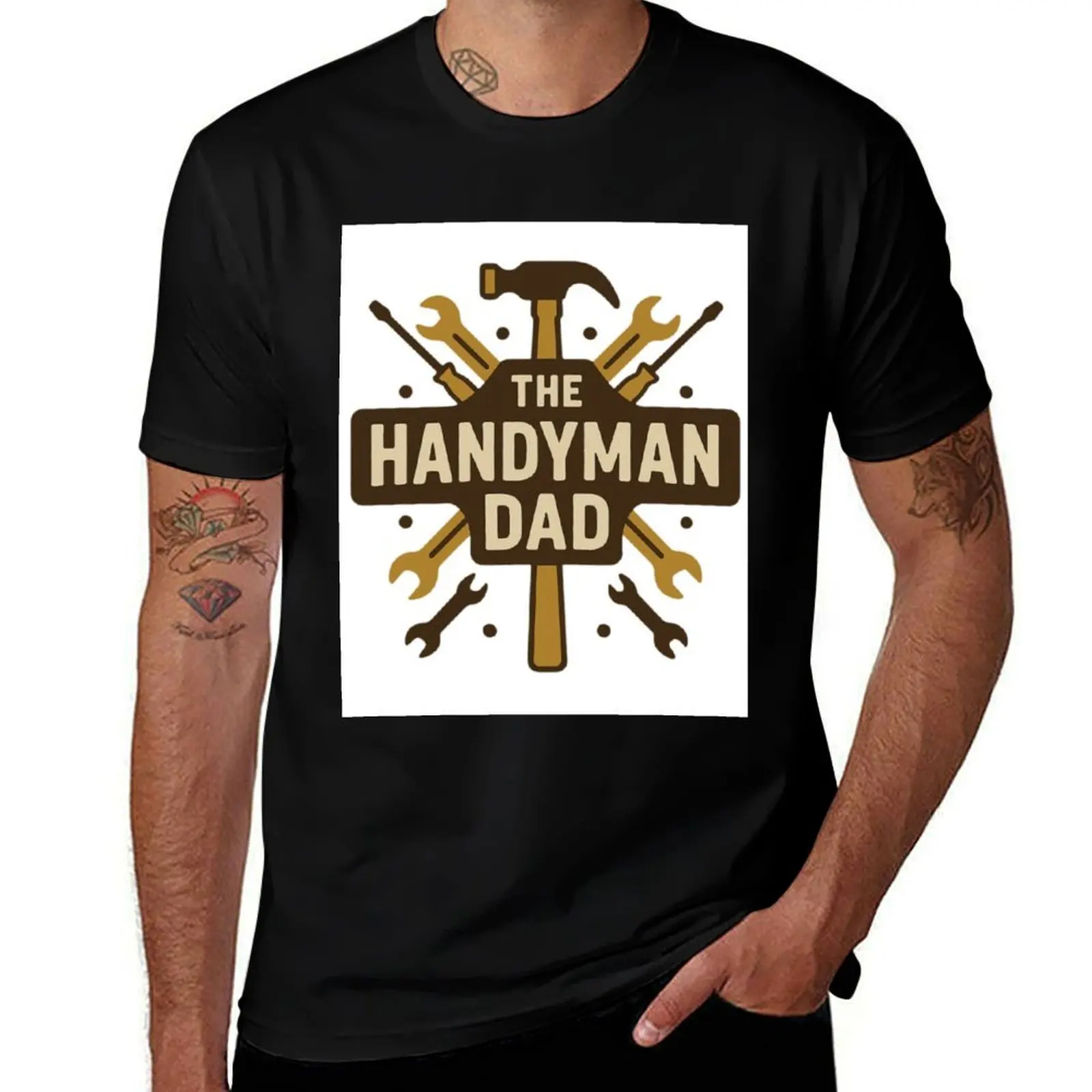 

The Handyman Dad T-Shirt Luxury man anime heavyweights tshirts for men