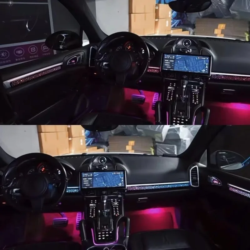 Car Roof Star Light Interior Projector Galaxy Lamp with APP+Remote Control 265 Colors 12V Fiber Optic Ceiling Star Ligh