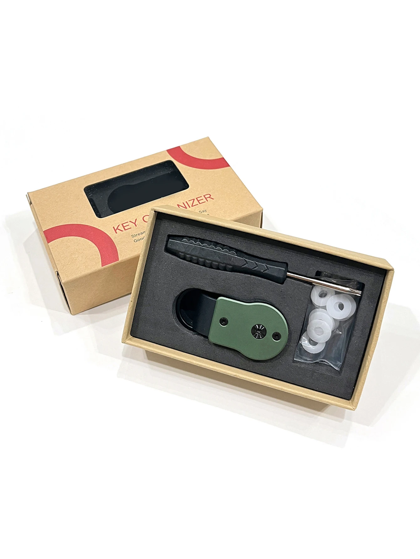 نمط جديد للنساء والرجال مفتاح تخزين سبائك الألومنيوم سلسلة مفاتيح صغيرة مدمجة أنيقة المحمولة سلسلة المفاتيح الذكية يمكن أن تحمل 2-5 مفاتيح