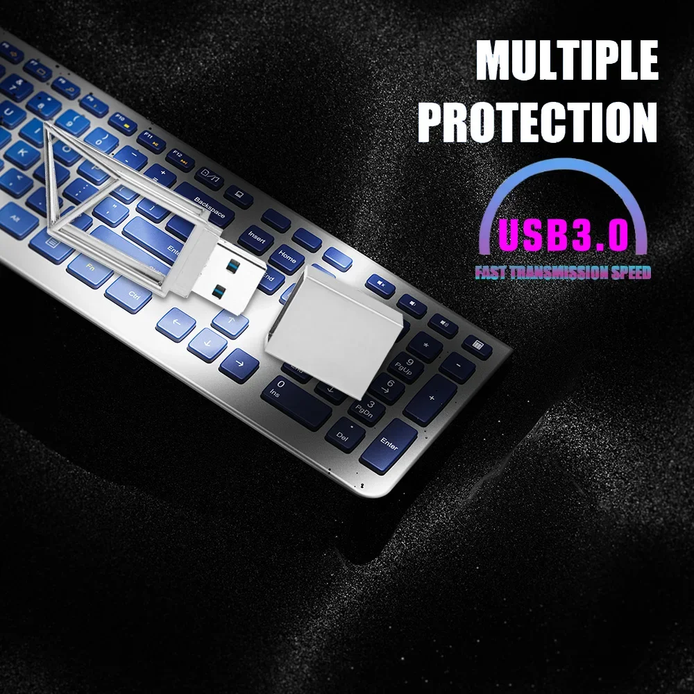 Waterproof Super Mini Metal USB 3.0 Flash Drive 128GB64GB32GB16GB8GB Pen Drive Memory  Stick pendrive Gift Free Shipping for PC