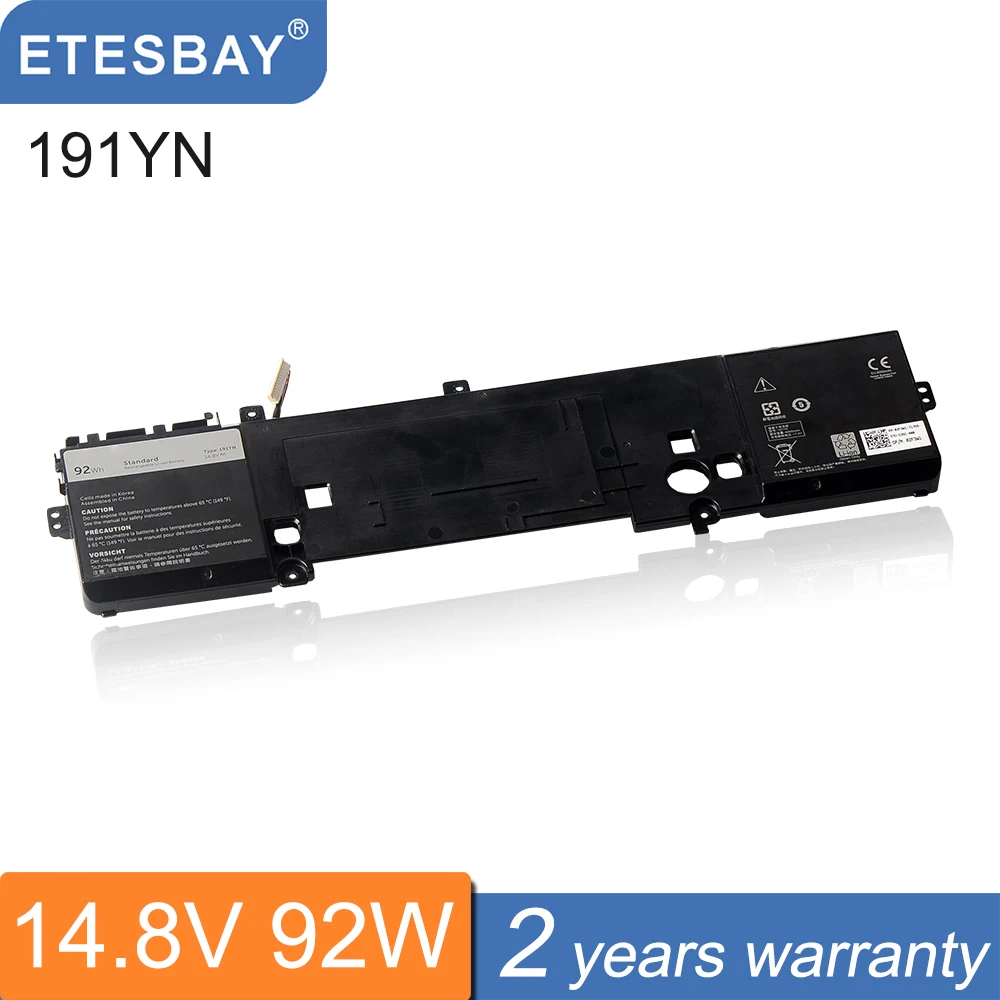 ETESBAY 191YN 92Wh 8-Cell Laptop Battery Compatible with Dell Alienware 15 R1 R2 ALW15ED ALW15CD ALW15ER Series 410GJ 2F3W1 08NH