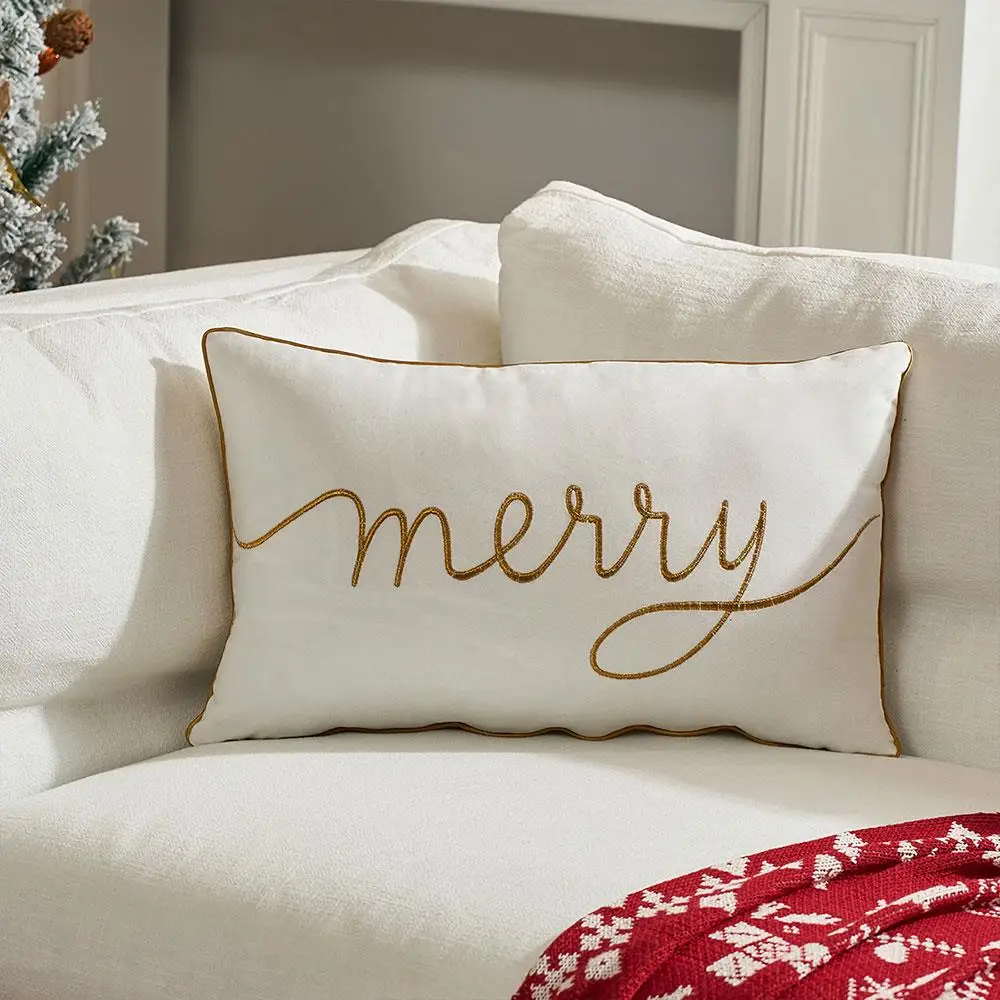 

1PCS 30x50CM Christmas Pillow Cover Holiday Living Room Decorative Cushion Case Home Throw Pillow Cover Bed Xmas Holiday Decor