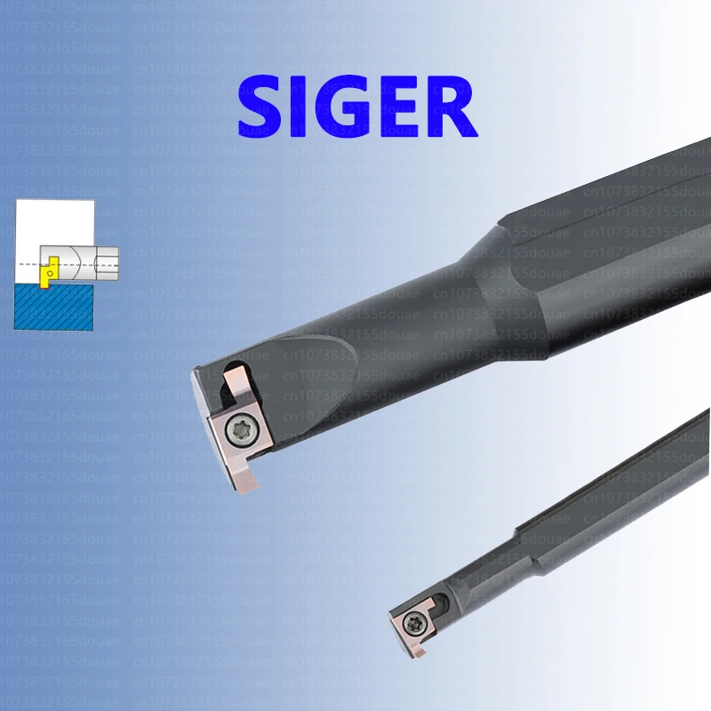 Porta-ferramentas para Ranhuras de Furo Pequeno Siger0808a-eh Siger 1010b 1210b 1212b 1412c 1612c 1616c 2023d 2525d 2520e 2525e Barra de Mandrilamento de Torno