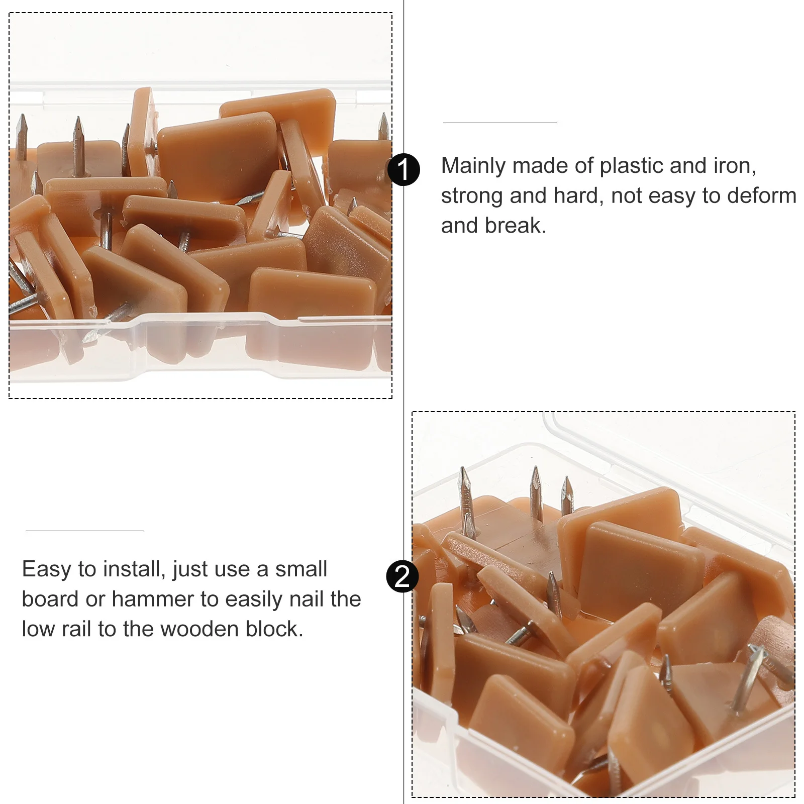 

30Pcs Drawer Glide Set ABS Iron Heavy Duty Furniture Slider Pads for Drawer Slide Repair Chair Feet Pads Chair Glides