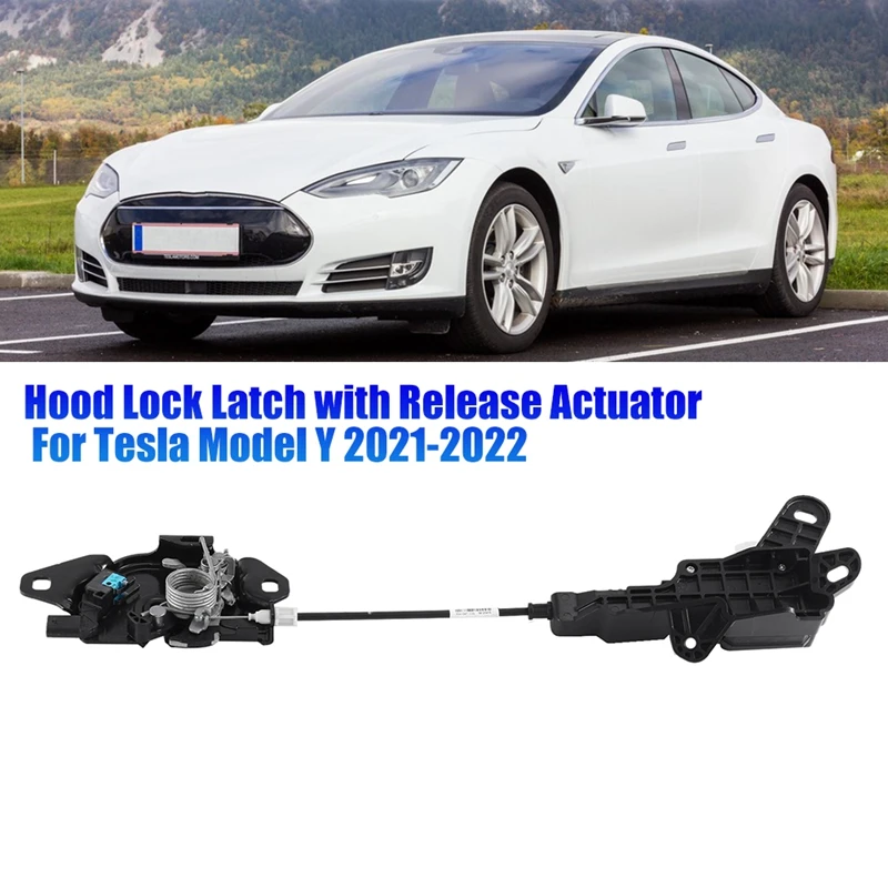 

1500397-00-D Car Hood Lock Latch With Release Actuator For Tesla Model Y 2021-2022 Kits