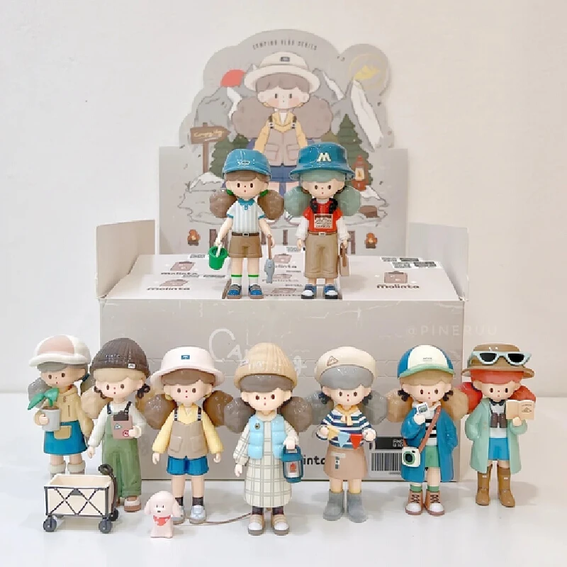 

Genuine Molinta V6 Campin Vlogs Series Blind Box Cute Trendy Toy Anime Figure Mystery Box Desktop Ornament Customization Gift