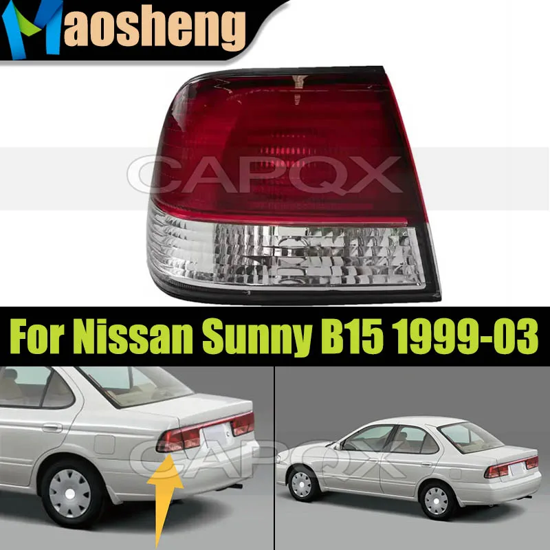

Автомобильный задний фонарь для Nissan Sunny B15 1999 2000 20001 2002 2003, задний стоп-сигнал, задний фонарь