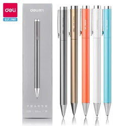 Deli 0.5mm Golden Gel Pens Ballpoint Pen Black Ink Sign Pen School Supplies Stationery Xiaomi Business Gift Office Accessories