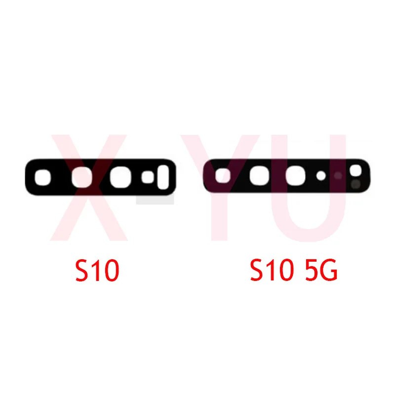 10PCS For Samsung Galaxy S10E S10 Plus Lite Back Rear Camera Lens Glass Cover With Adhesive Sticker Repair Parts