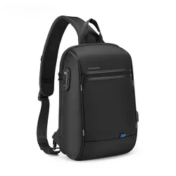 Kingsons Anti-theft Waterproof Single Shoulder Backpack for Men Laptop 14/13.3 inch USB Charging Port&TSA Customs Lock