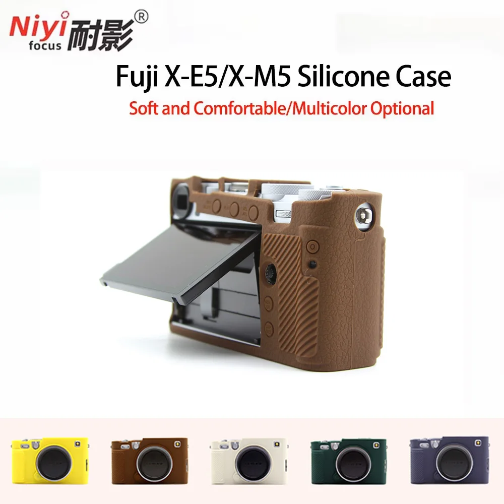 

X-E5 Soft Silicone Camera Protective Body Case for Fujifilm XE5 XM5 Camera Caes Smooth Solid Color Anti-Scratch