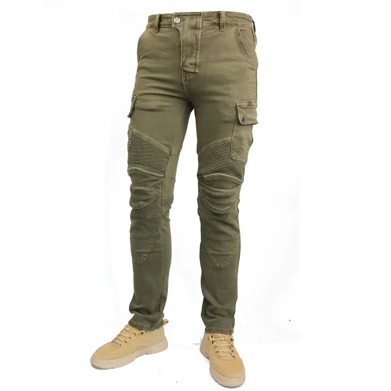 Motorcycle Riding Pants with Hip And Knee Kevlar Lining Fire-Resistant Anti-Fall Protective Gear Essential Motorcycle Supplies