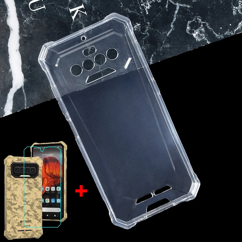 Soft Silicone Case For Oukitel IIIF150 Bison 2021 Octagon Warrior F150Bison 2021 Glass Cover on IIIF150 Bison 2021 Cases Vetro