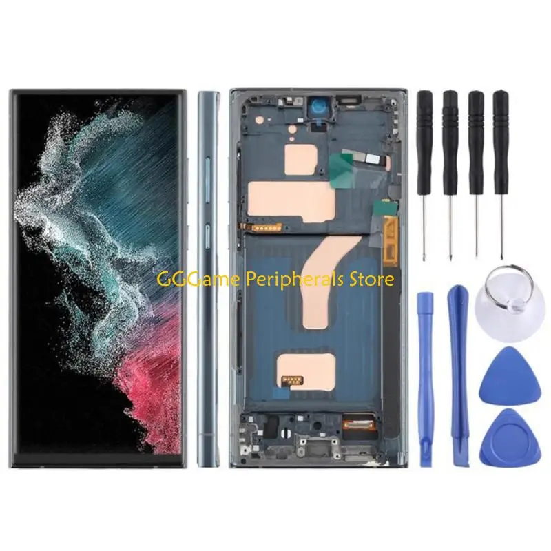 U55B LCD Replacement Assembly with Frame for S22 Display Repair
