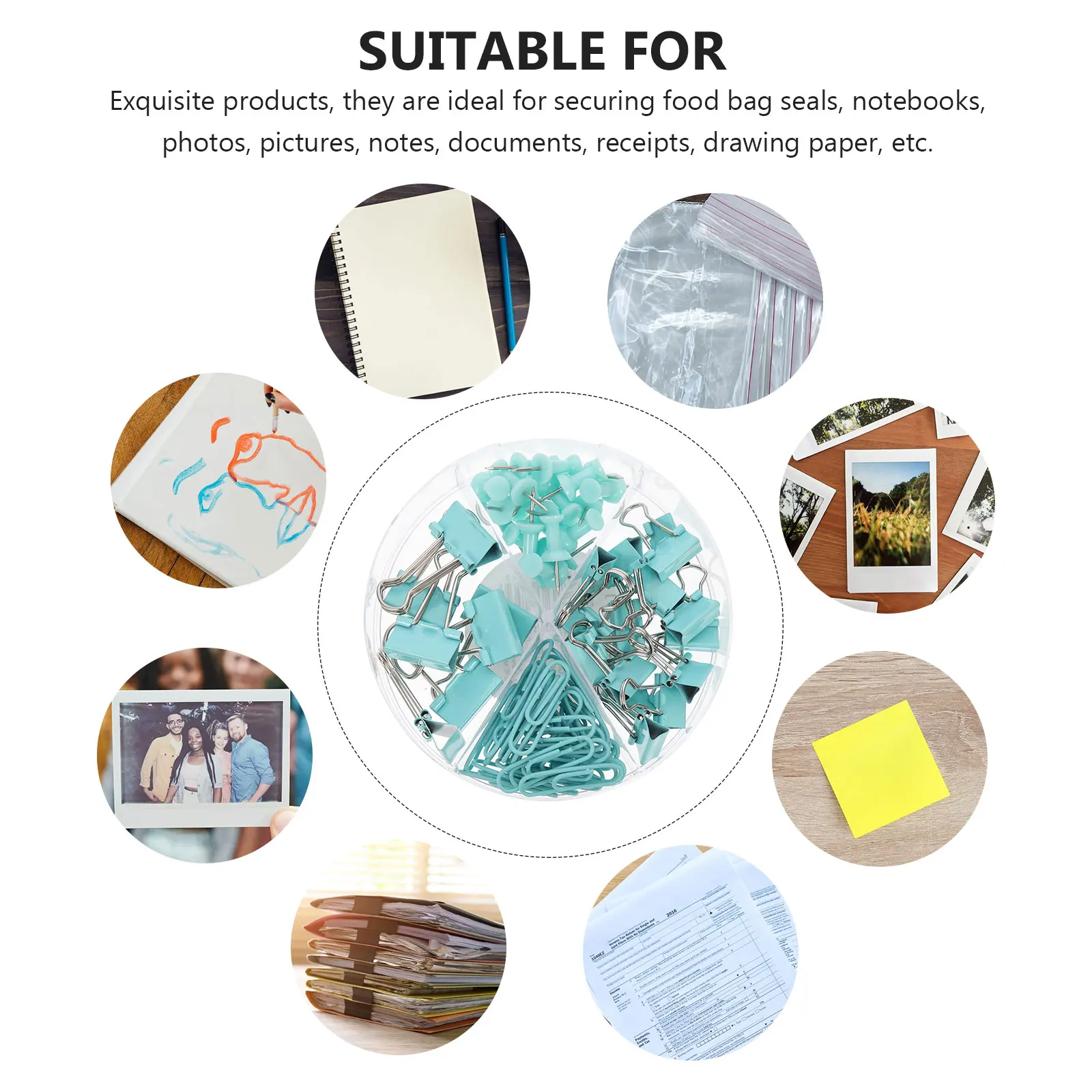 Рисунок 5 - 1 комплект, разноцветные железные зажимы для переплета