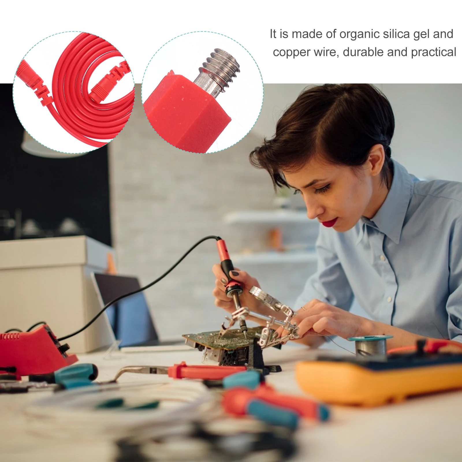 

1 set 1 Set Multimeter Test Leads Kit Banana Plug Alligator Clips Pvc Insulated High Conductivity Durable Testing Cables For