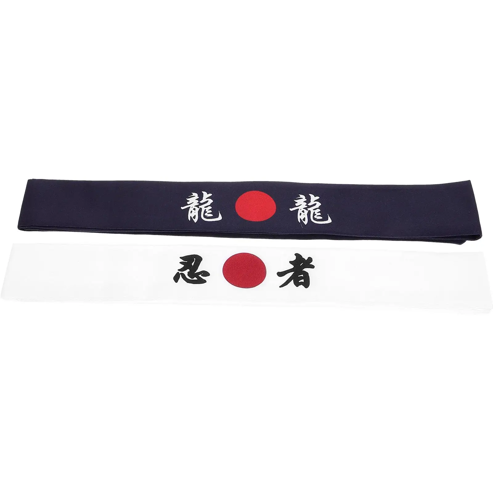 

2Pcs Sports Cloth Headb for Cooking Karate Training Japanese Style Sweat Absorption Fitness Accessory Versatile Design Cool