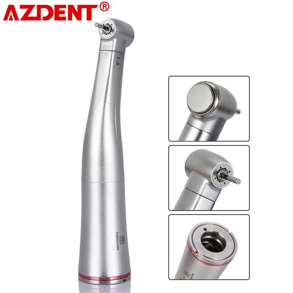 Dental 1:5 Increasing Contra Angle Handpiece E-type Connector Ceramic Bearing Internal Four Way Spray Lab Dentistry Equipment