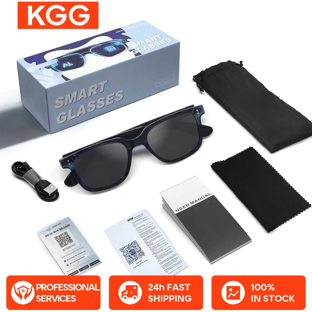 

Умные очки с 100-ячным перекладом, встроенным микрофоном и динамиком, беспроводные Bluetooth-солнцезащитные очки с открытым ухом для музыки