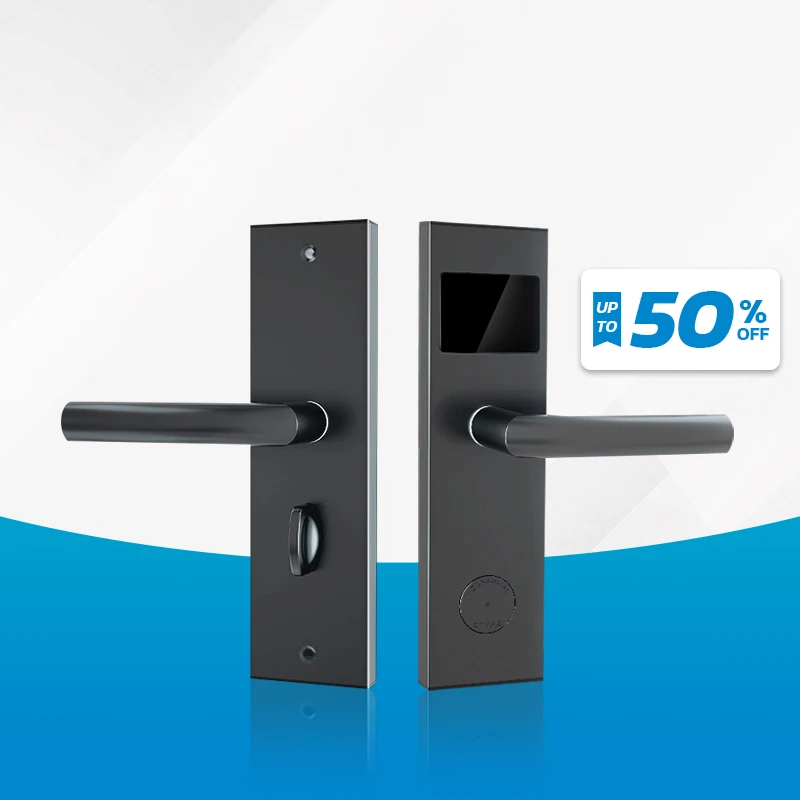 

Kadonio Factory Wholesale Stainless Steel Keyless Smart RFID Card Electronic Wooden Door Lock for Hotel
