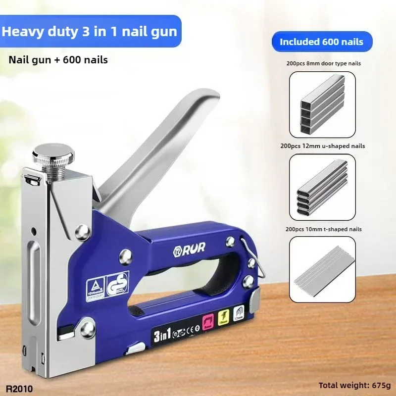 Pistolet à clouer manuel léger à usage domestique, pistolet à clouage à Air pour le travail du bois, agrafe directe spéciale, outils de menuiserie U/T/N