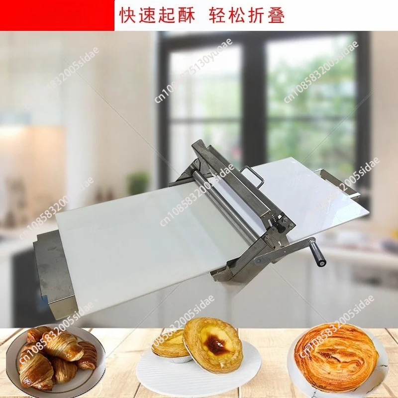 Household and commercial small desktop egg tart croissant crispy machine foldable