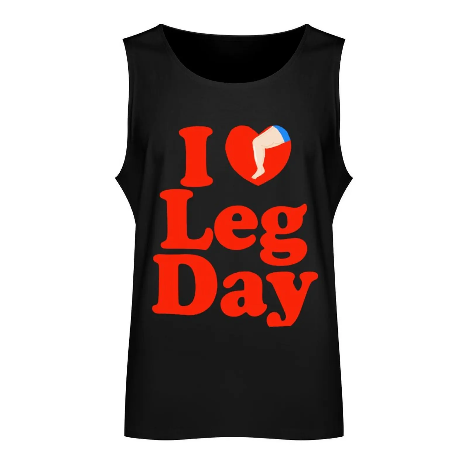 I love leg day skin tone 1 Tank Top Gym wear Gym clothes bodybuilding man gym top