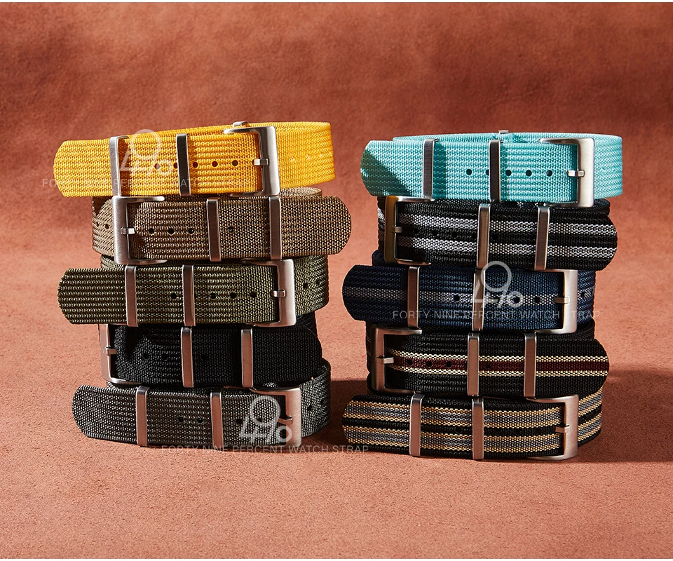 Hochwertiges Uhrenarmband aus Stoff, 18/19/20 mm, gewebtes Nylon-Uhrenband, 21/22/24 mm, einteiliges, gewebtes Uhrenarmband für Omega und Seiko. – Detail 2